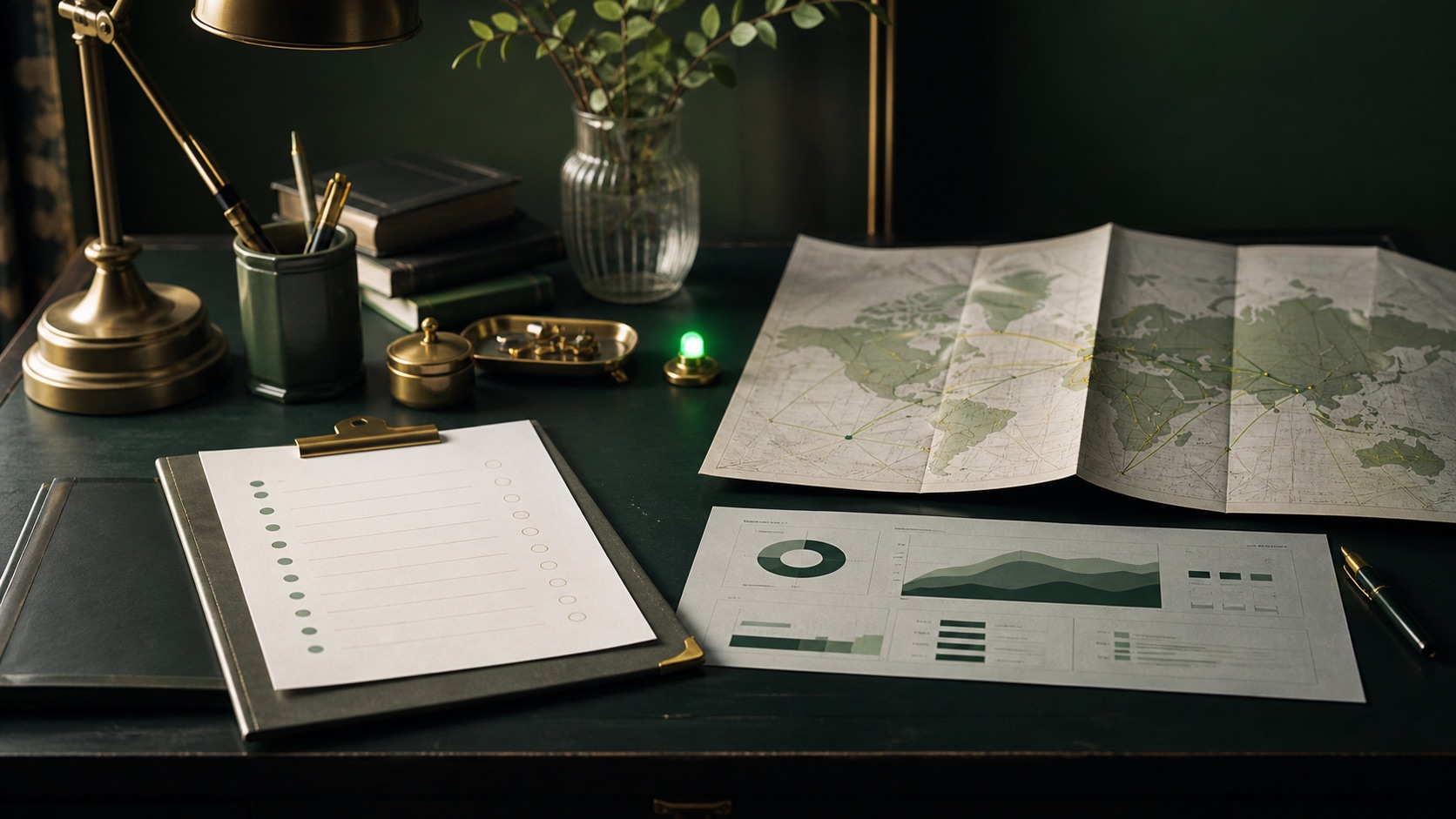 Website launch checklist, international map, and analytics report